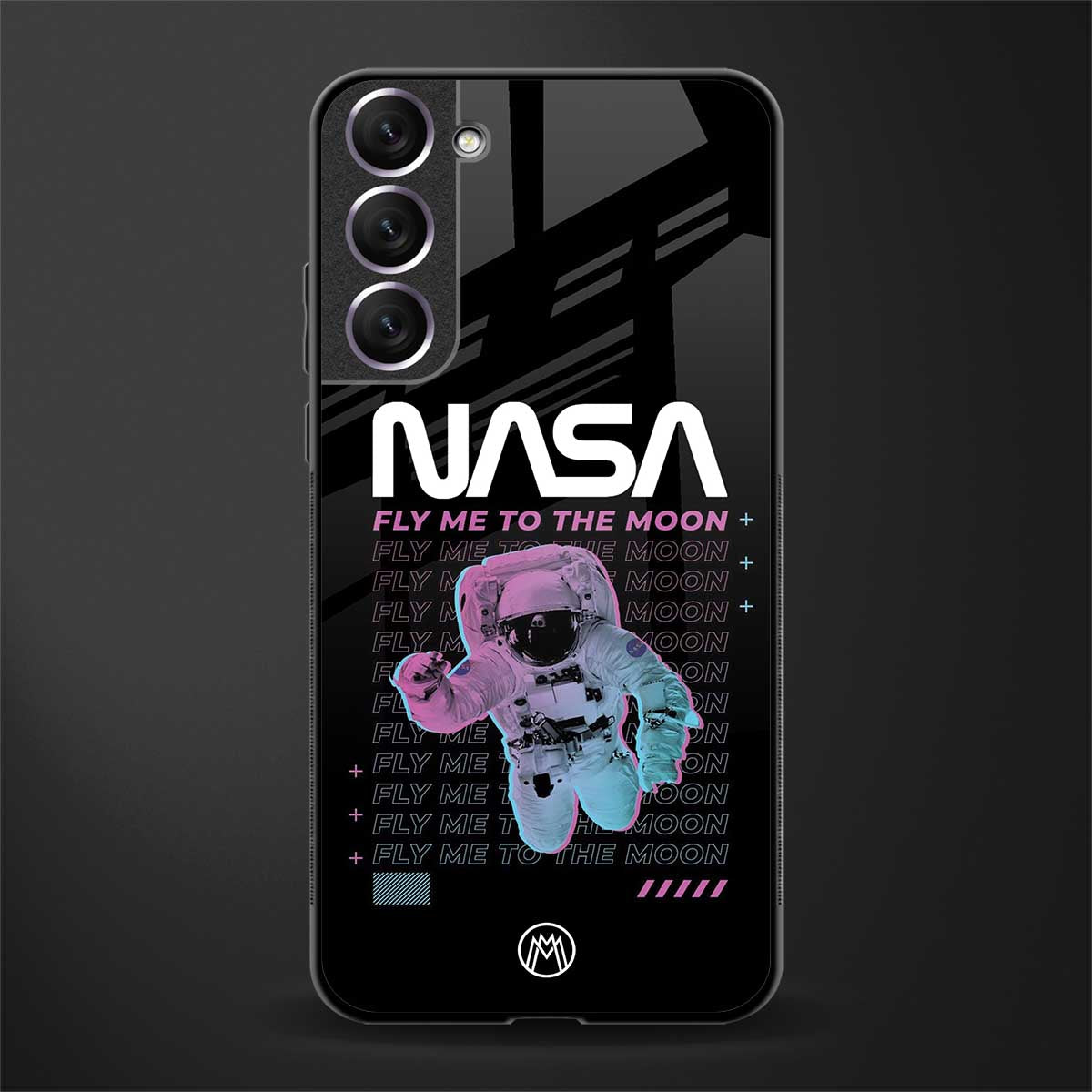 fly me to the moon glass case for samsung galaxy s21 plus image