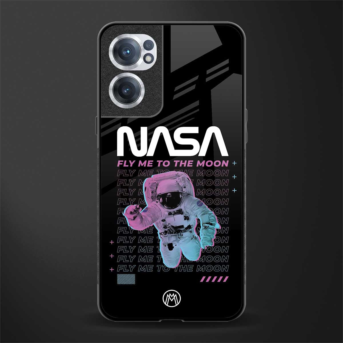 fly me to the moon glass case for oneplus nord ce 2 5g image