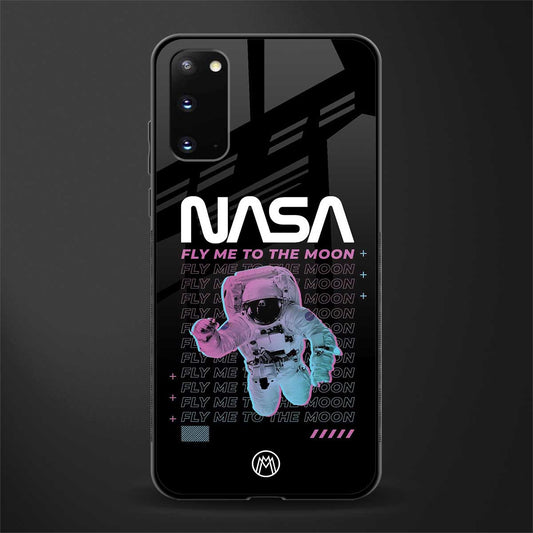 fly me to the moon glass case for samsung galaxy s20 image
