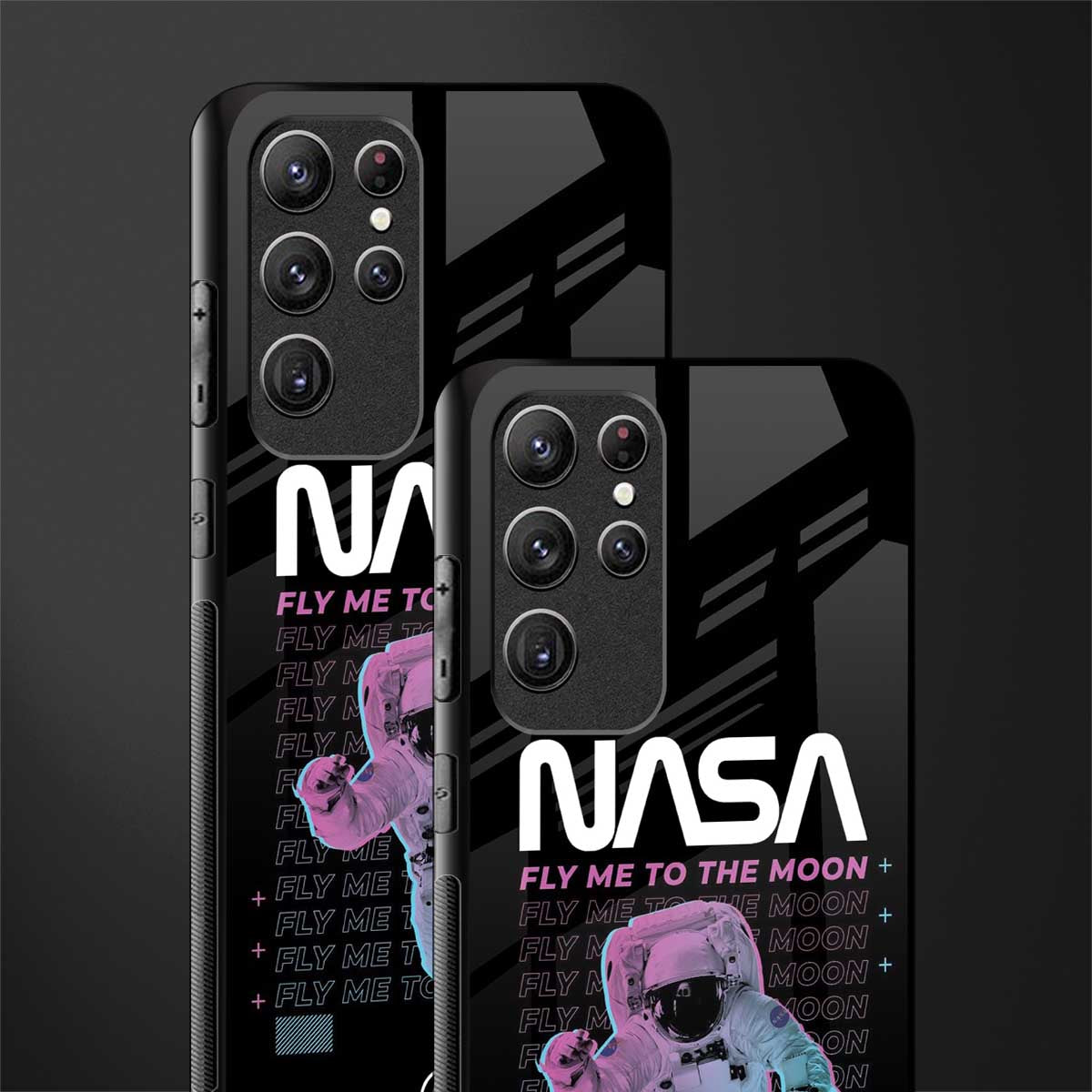 fly me to the moon glass case for samsung galaxy s21 ultra image-2