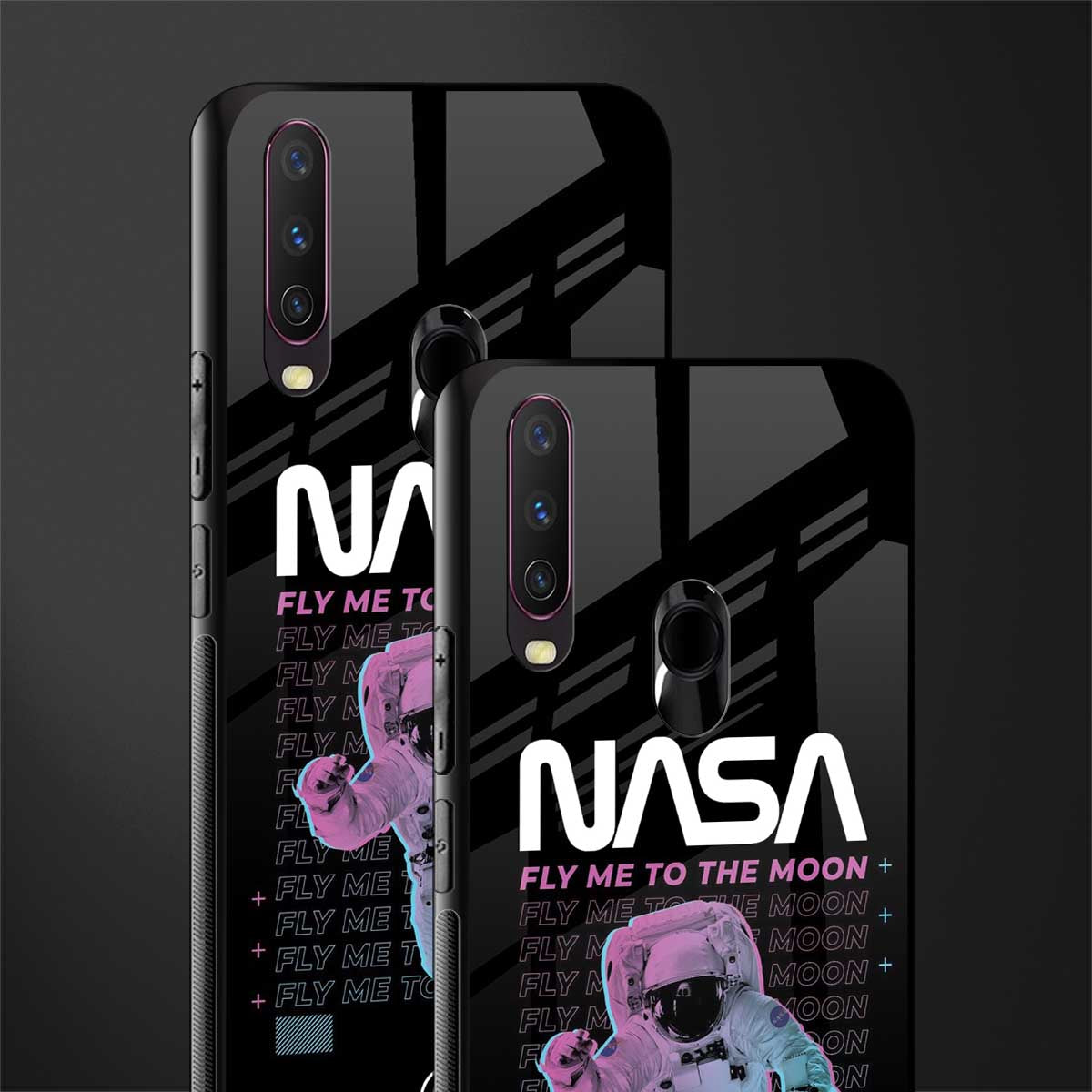 fly me to the moon glass case for vivo y15 image-2