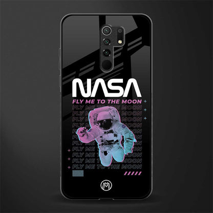 fly me to the moon glass case for poco m2 image