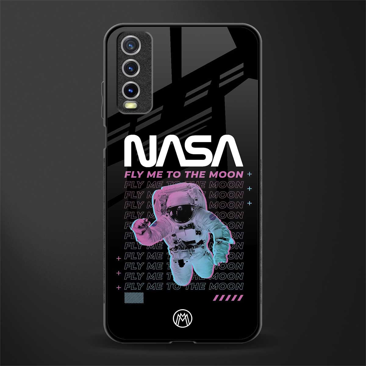 fly me to the moon glass case for vivo y20svivo y20avivo y20g image