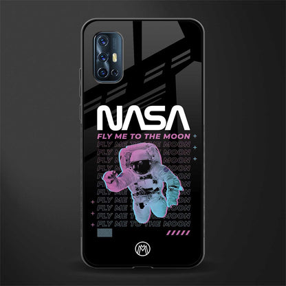 fly me to the moon glass case for vivo v17 image