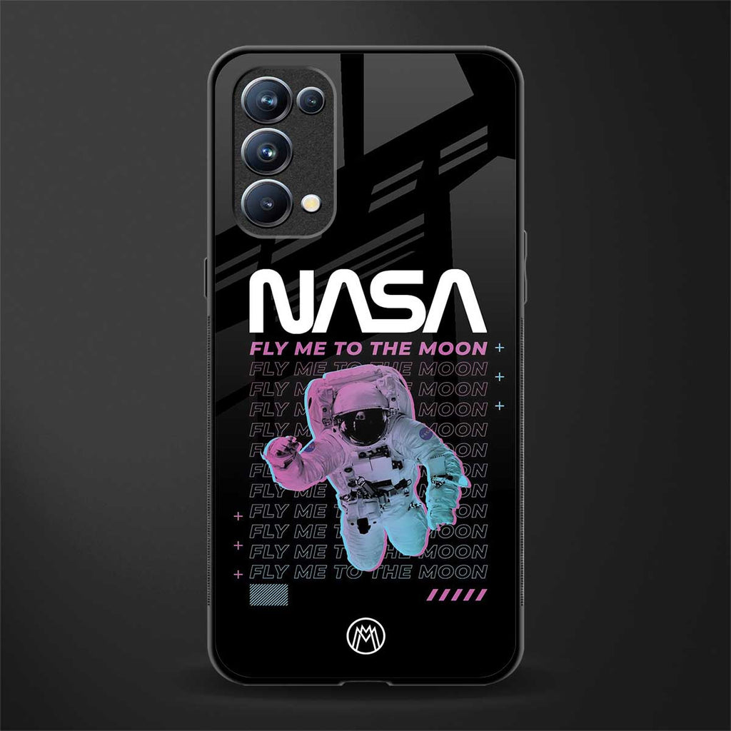 fly me to the moon glass case for oppo reno 5 pro image