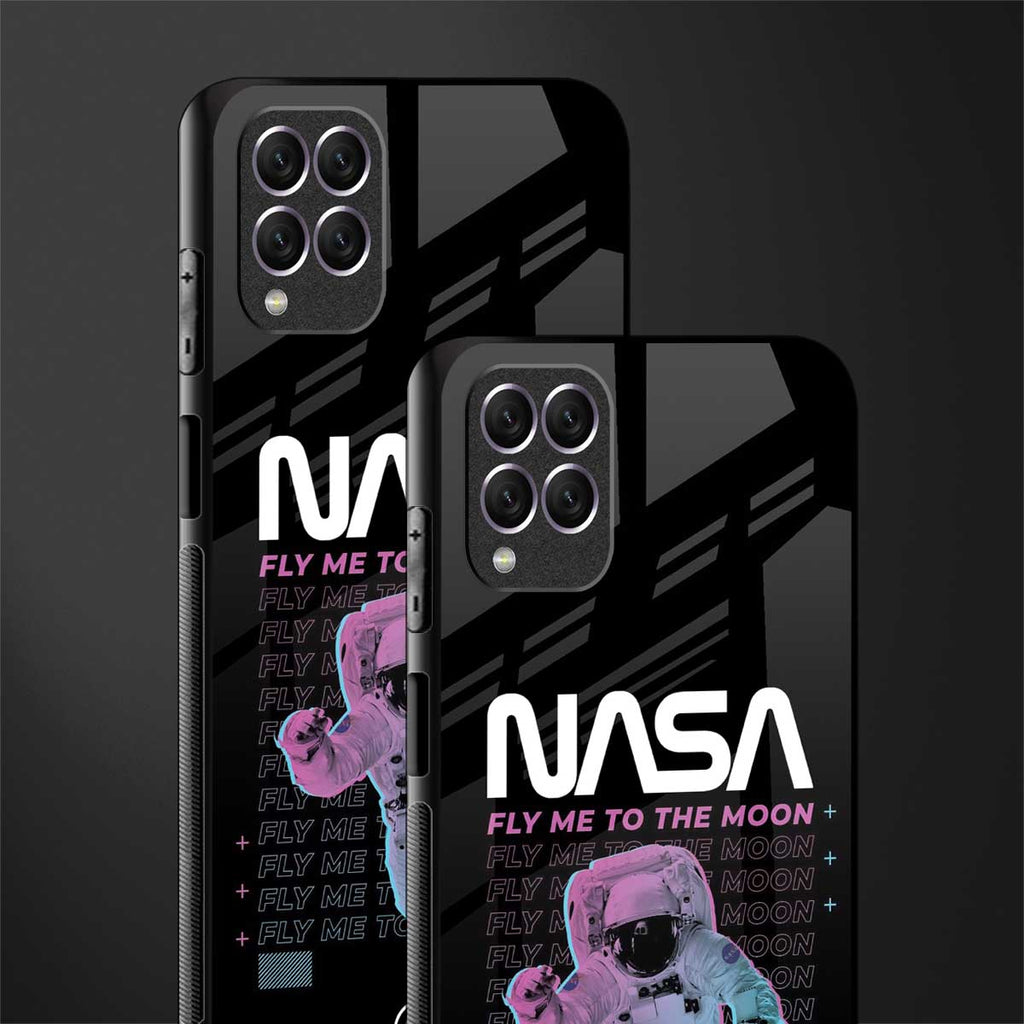 fly me to the moon glass case for samsung galaxy f62 image-2