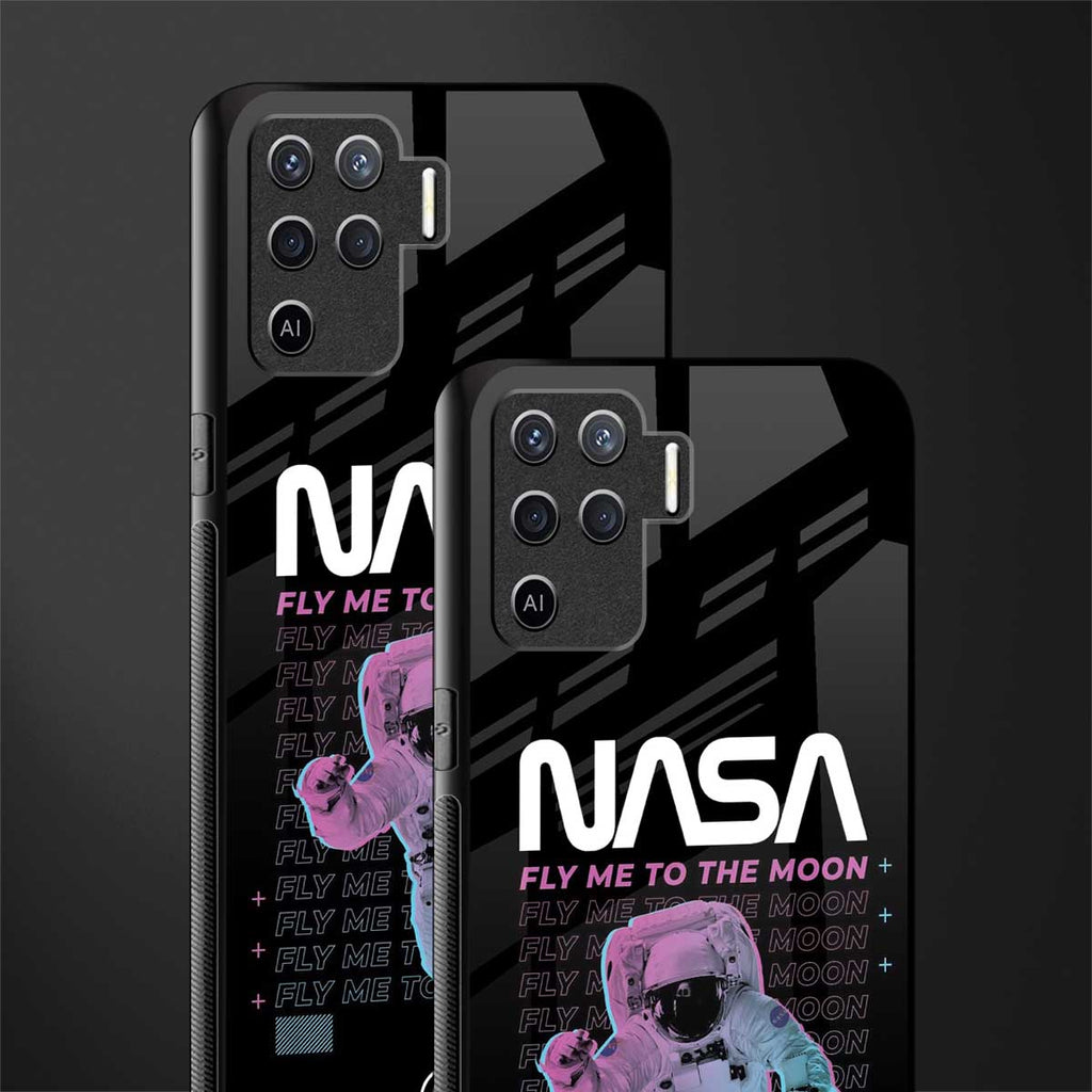 fly me to the moon glass case for oppo f19 pro image-2