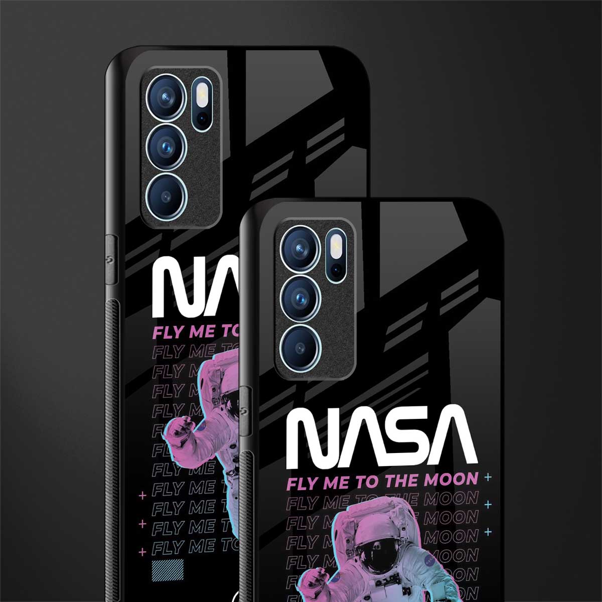 fly me to the moon glass case for oppo reno6 pro 5g image-2