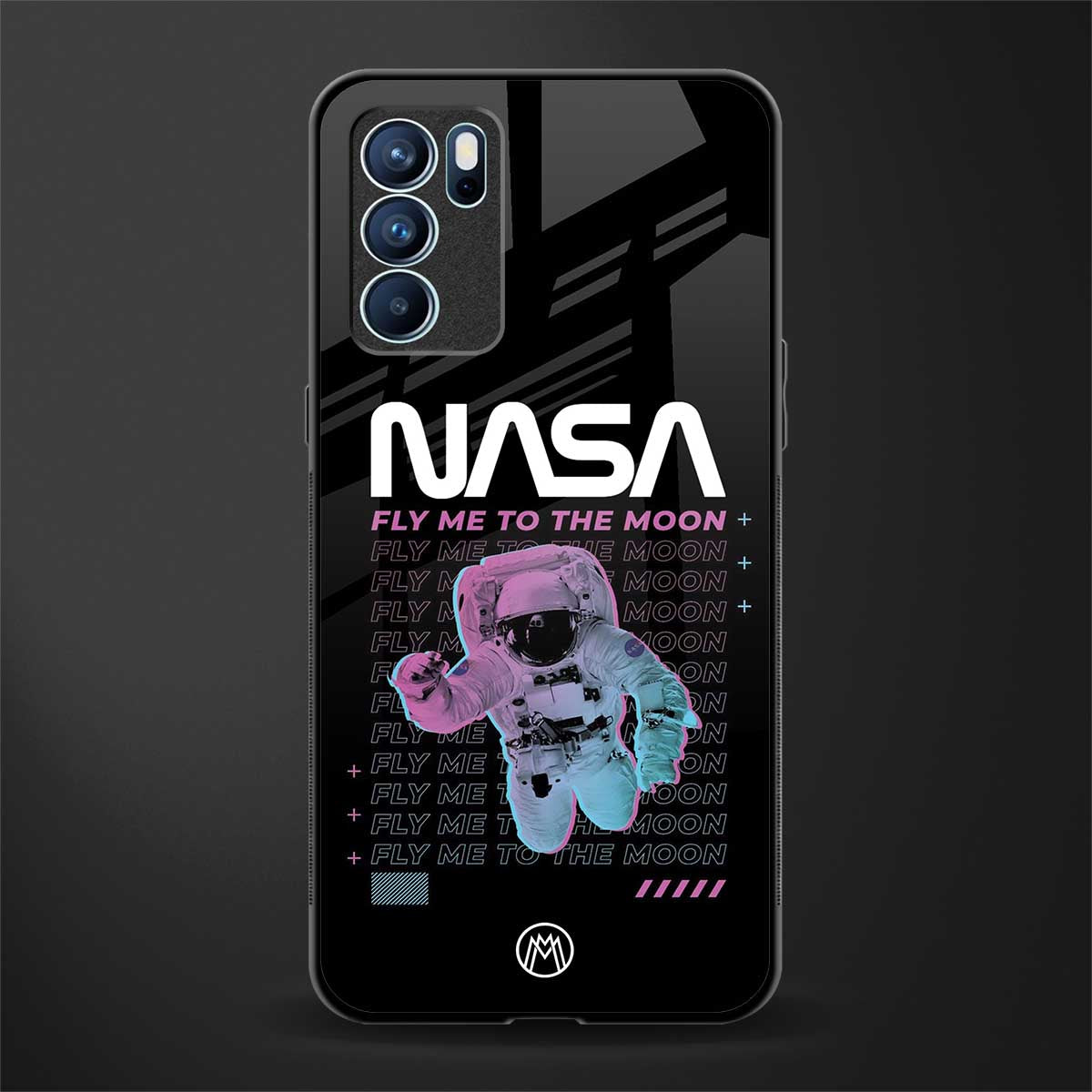 fly me to the moon glass case for oppo reno6 pro 5g image