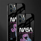 fly me to the moon glass case for iphone 11 pro max image-2