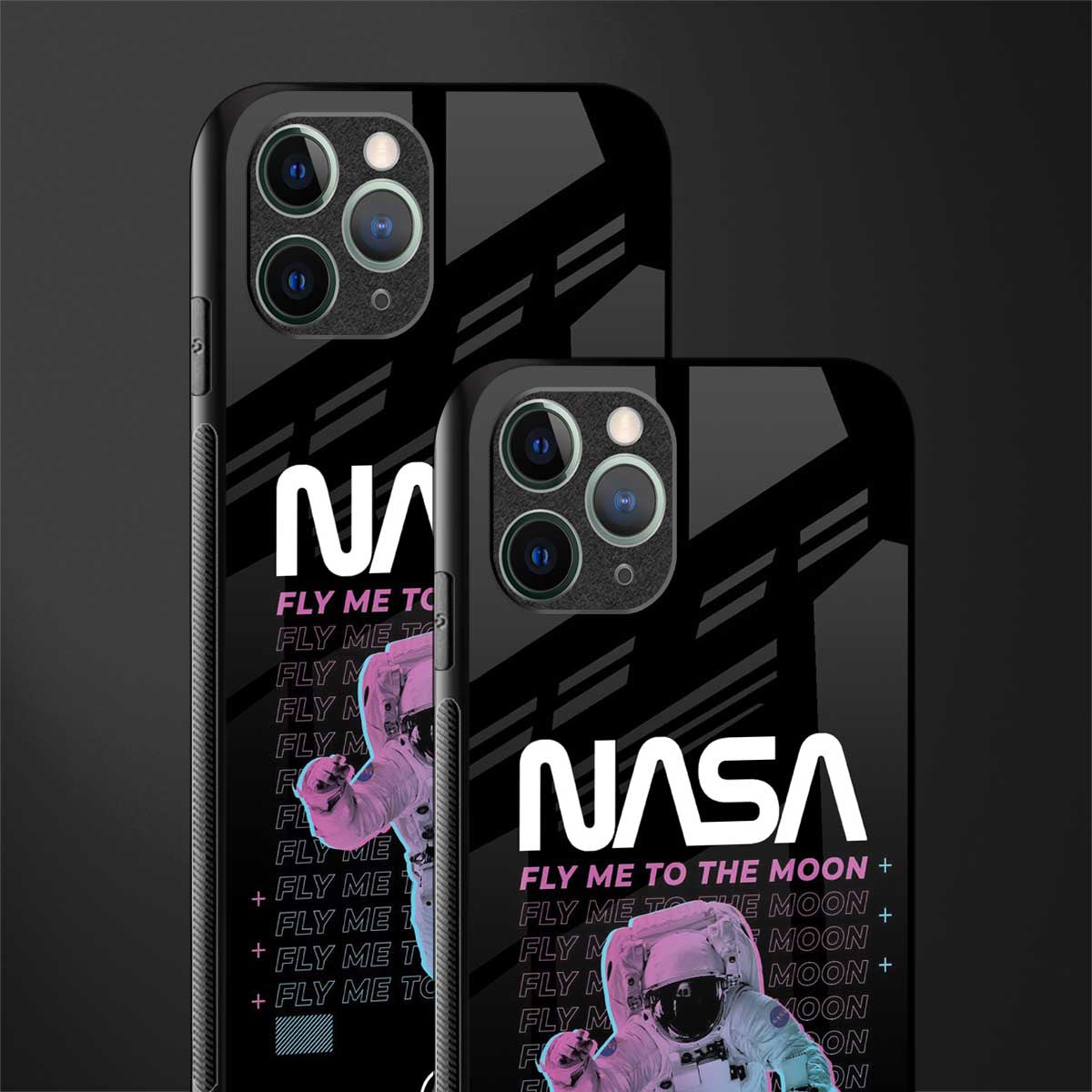 fly me to the moon glass case for iphone 11 pro max image-2