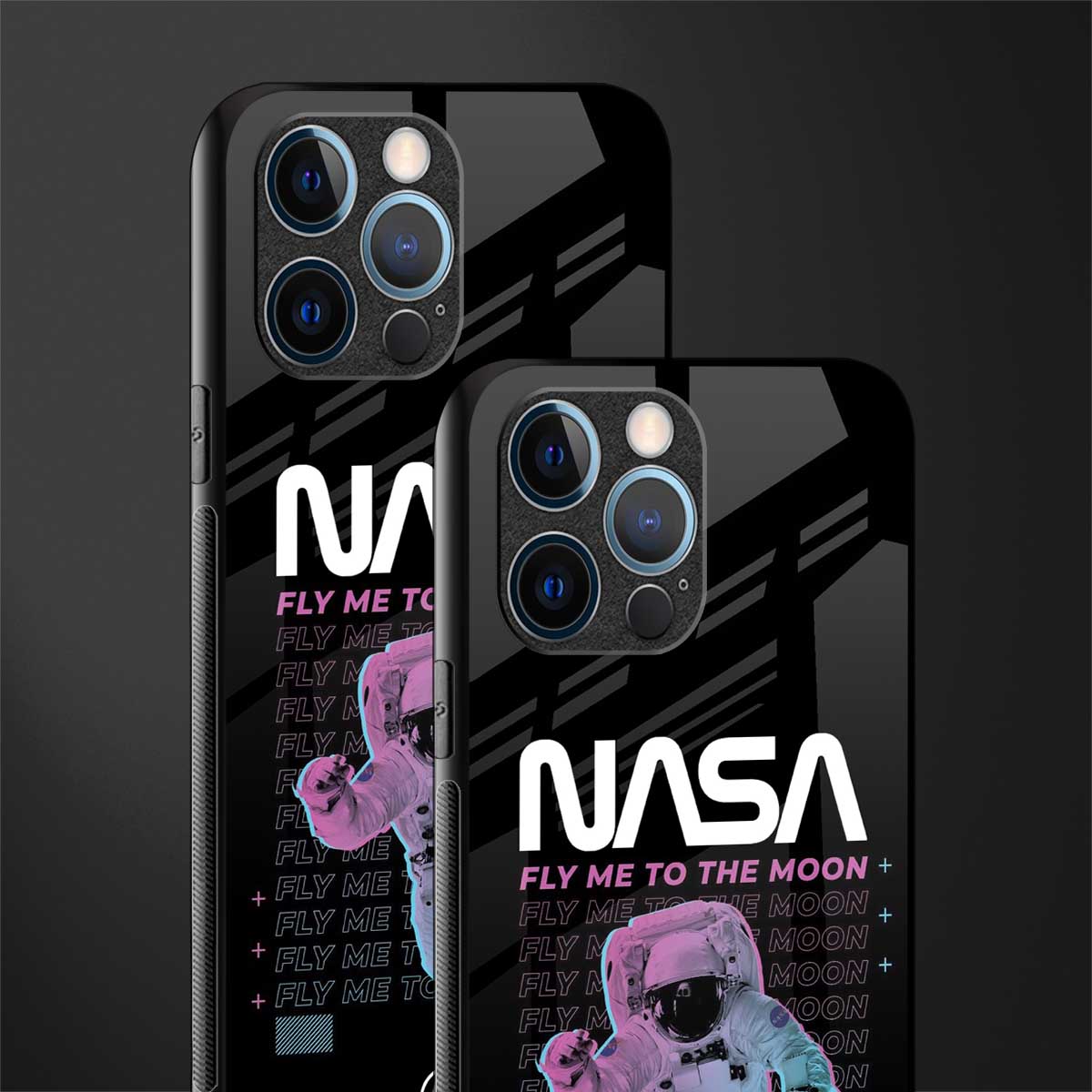 fly me to the moon glass case for iphone 12 pro image-2