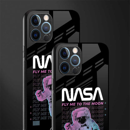 fly me to the moon glass case for iphone 12 pro max image-2
