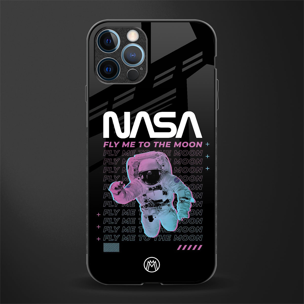 fly me to the moon glass case for iphone 12 pro max image