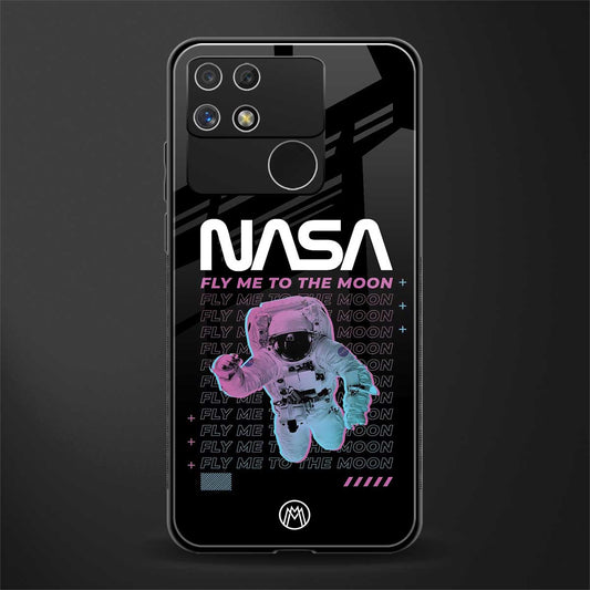 fly me to the moon back phone cover | glass case for realme narzo 50a