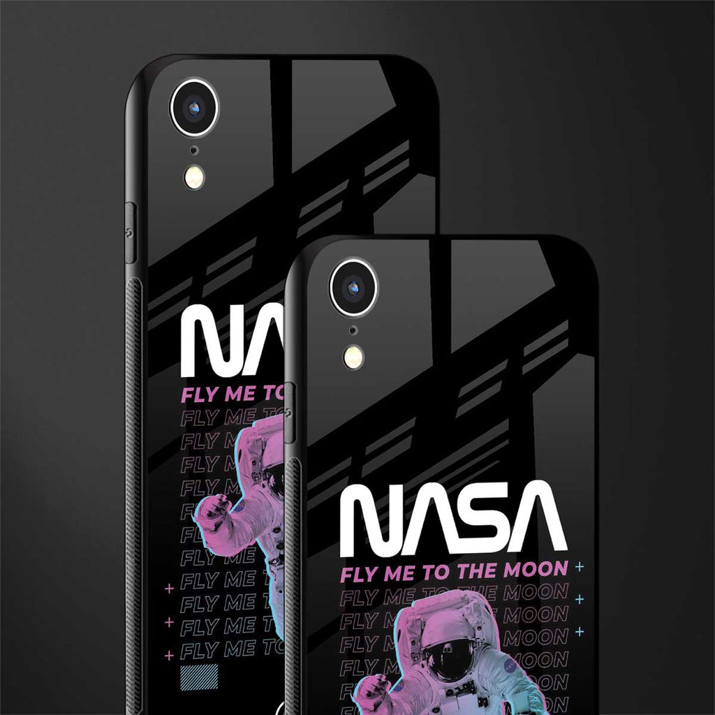 fly me to the moon glass case for iphone xr image-2