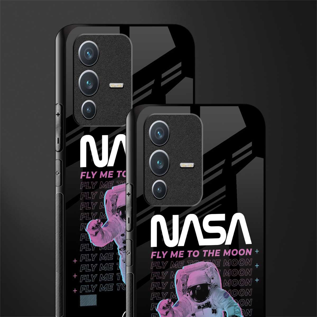 fly me to the moon glass case for vivo v23 5g image-2