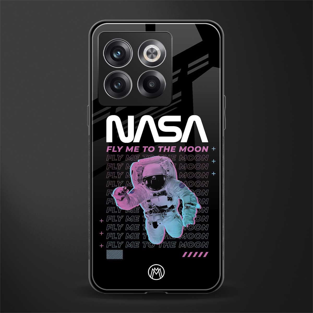 fly me to the moon back phone cover | glass case for oneplus 10t