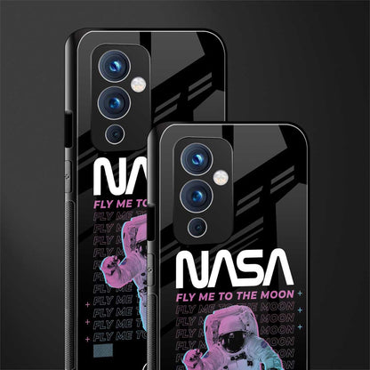 fly me to the moon back phone cover | glass case for oneplus 9