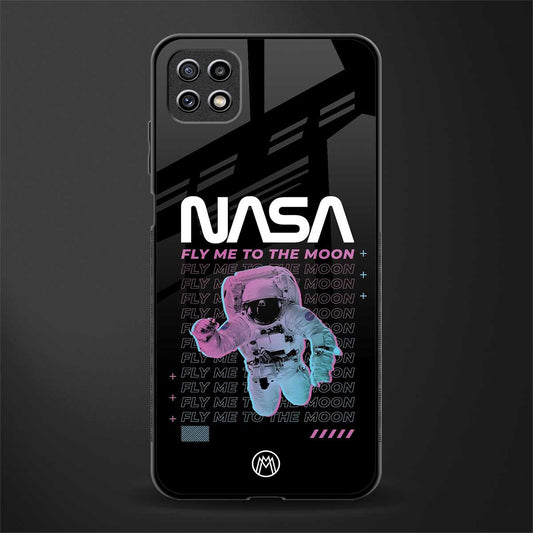 fly me to the moon back phone cover | glass case for samsung galaxy f42