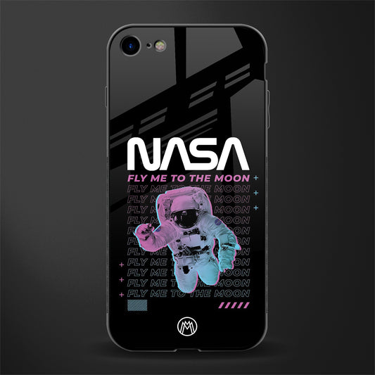 fly me to the moon glass case for iphone se 2020 image