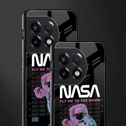 fly me to the moon back phone cover | glass case for oneplus 11r