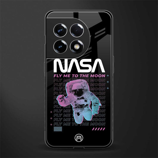 fly me to the moon back phone cover | glass case for oneplus 11r