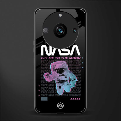 fly me to the moon back phone cover | glass case for realme 11 pro 5g