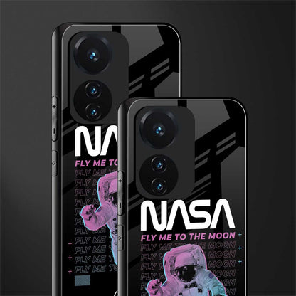 fly me to the moon back phone cover | glass case for vivo t1 44w 4g