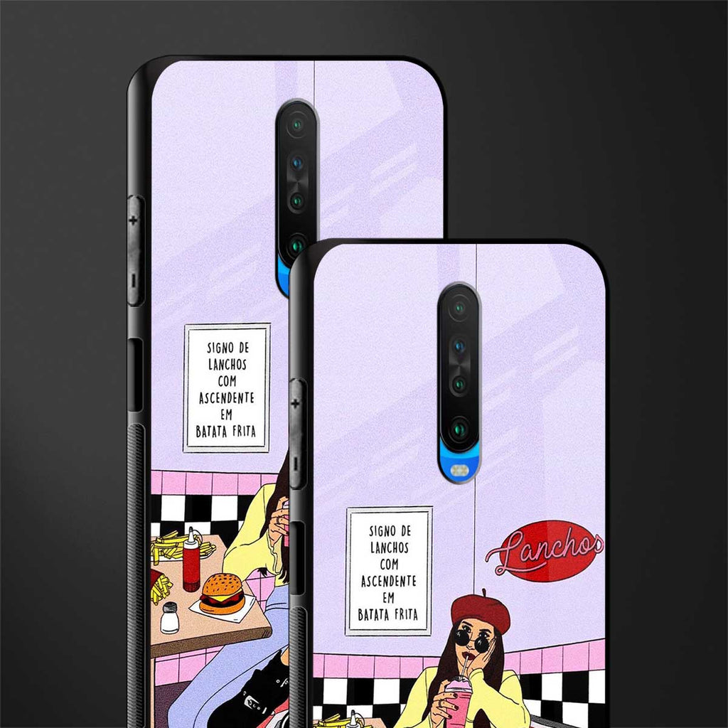 foodie diner glass case for poco x2 image-2