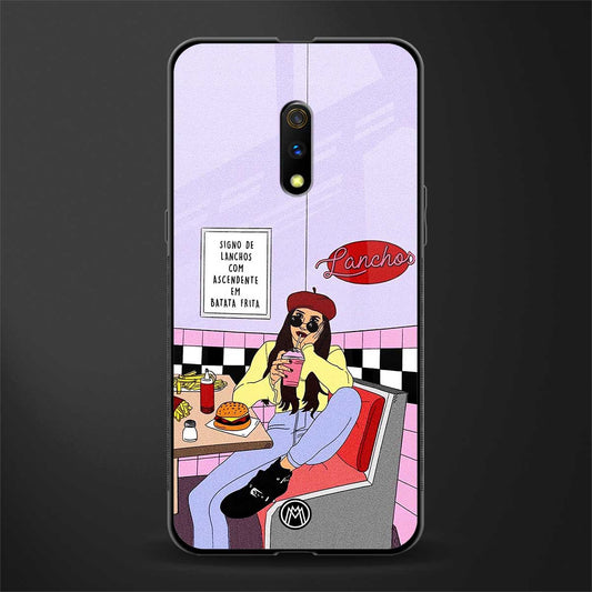 foodie diner glass case for realme x image