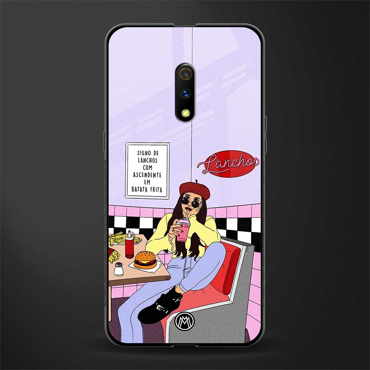 foodie diner glass case for oppo k3 image
