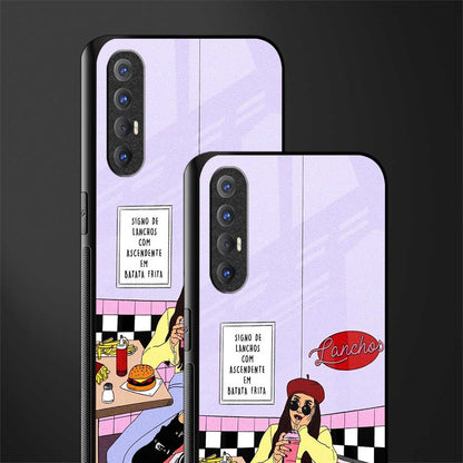 foodie diner glass case for oppo reno 3 pro image-2