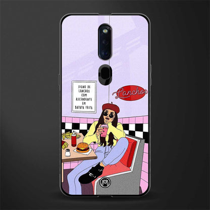foodie diner glass case for oppo f11 pro image
