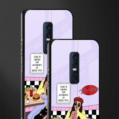 foodie diner glass case for vivo v17 pro image-2