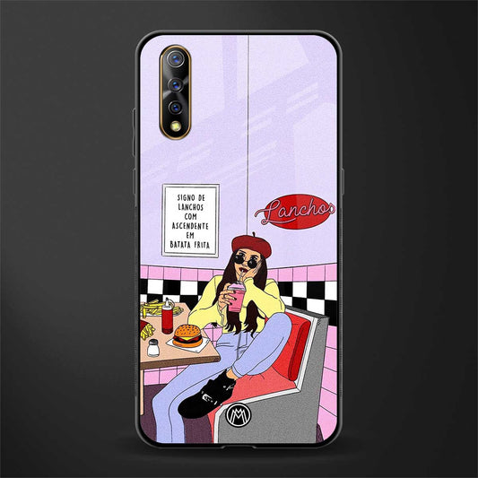 foodie diner glass case for vivo s1 image