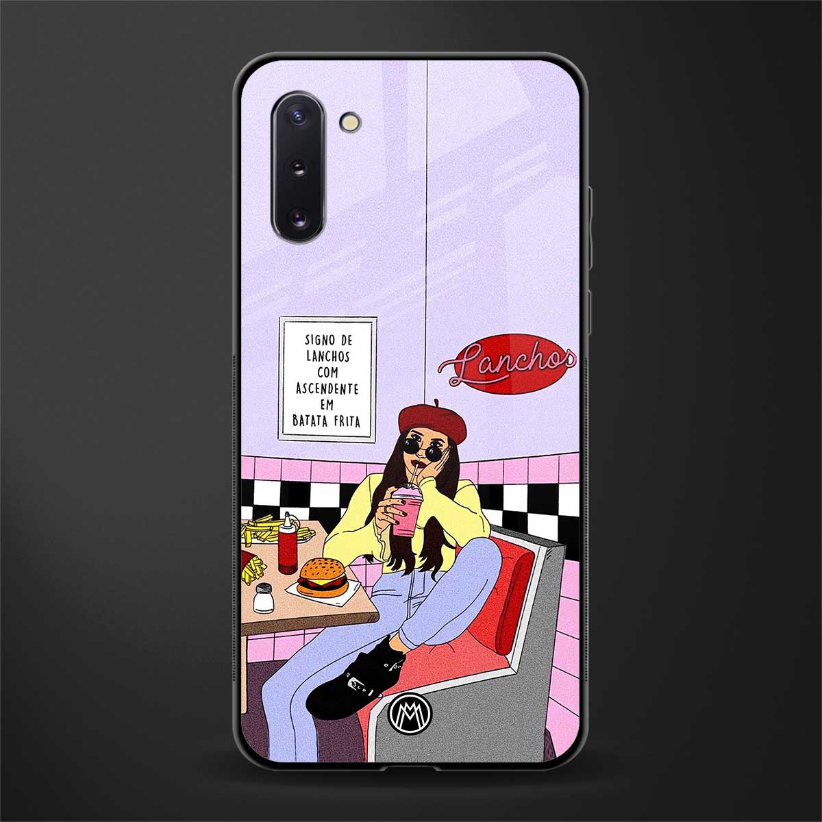 foodie diner glass case for samsung galaxy note 10 image