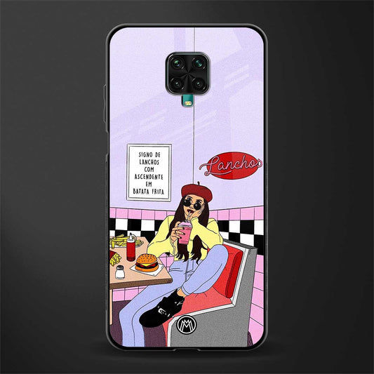 foodie diner glass case for redmi note 9 pro max image