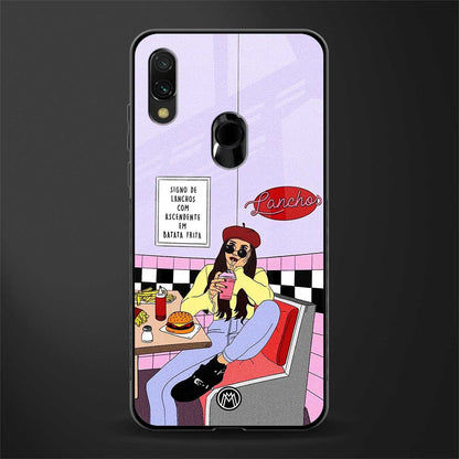 foodie diner glass case for redmi 7redmi y3 image