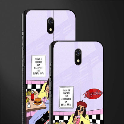 foodie diner glass case for redmi 8a image-2