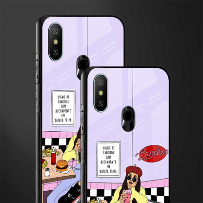 foodie diner glass case for redmi 6 pro image-2