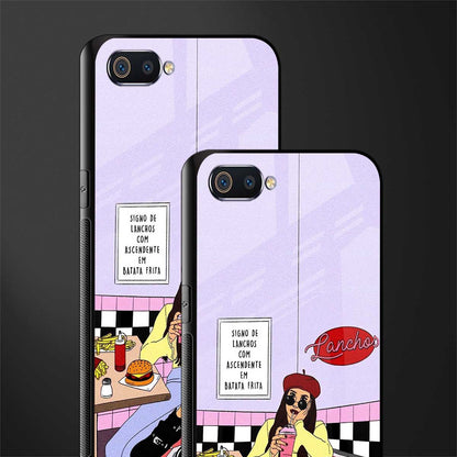 foodie diner glass case for oppo a1k image-2