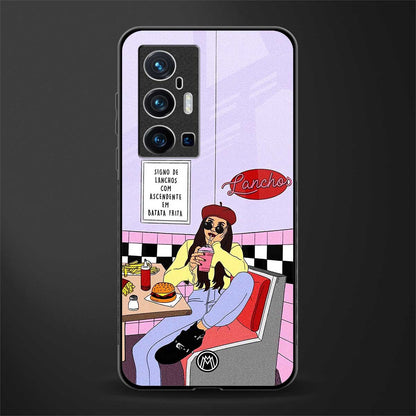 foodie diner glass case for vivo x70 pro plus image