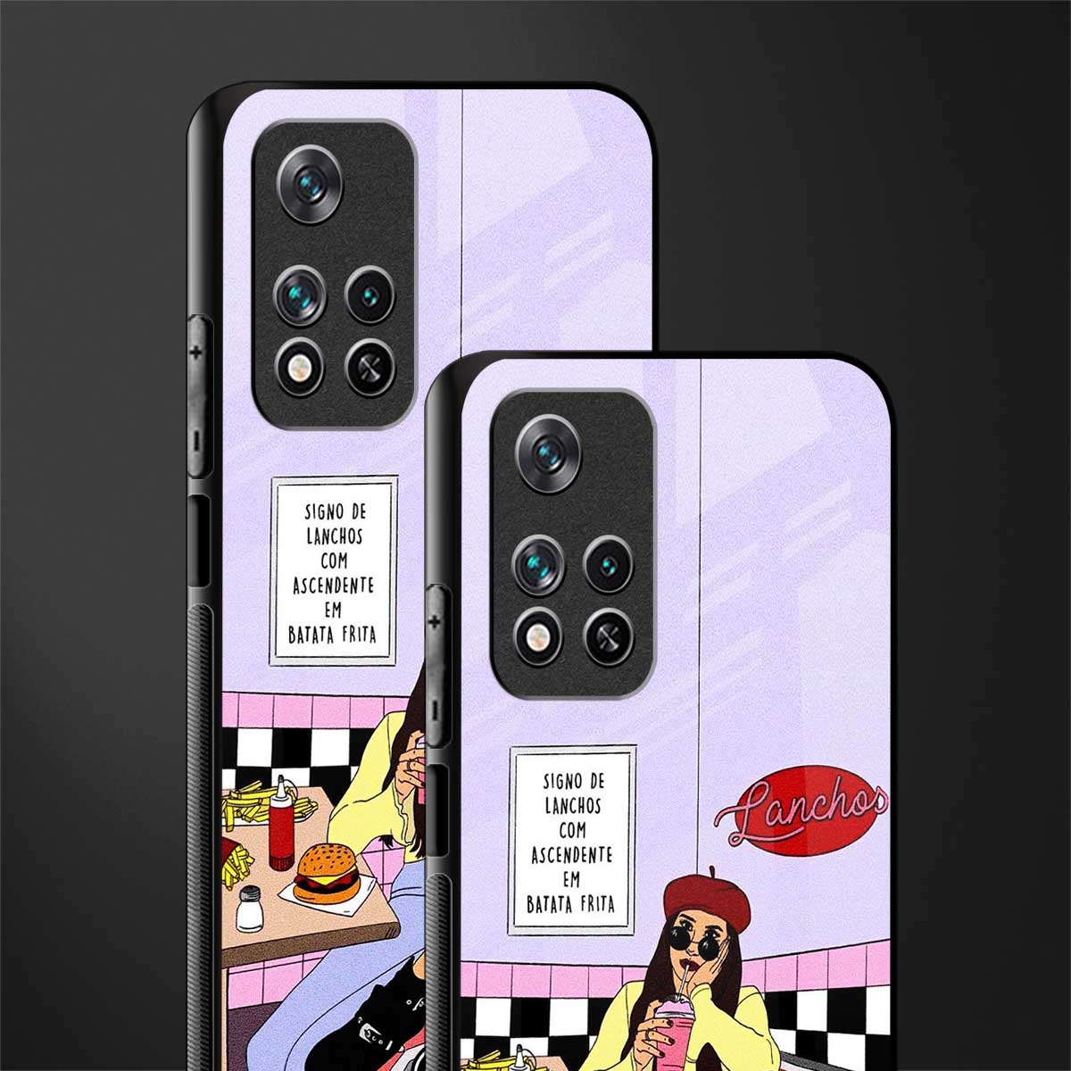 foodie diner glass case for xiaomi 11i 5g image-2