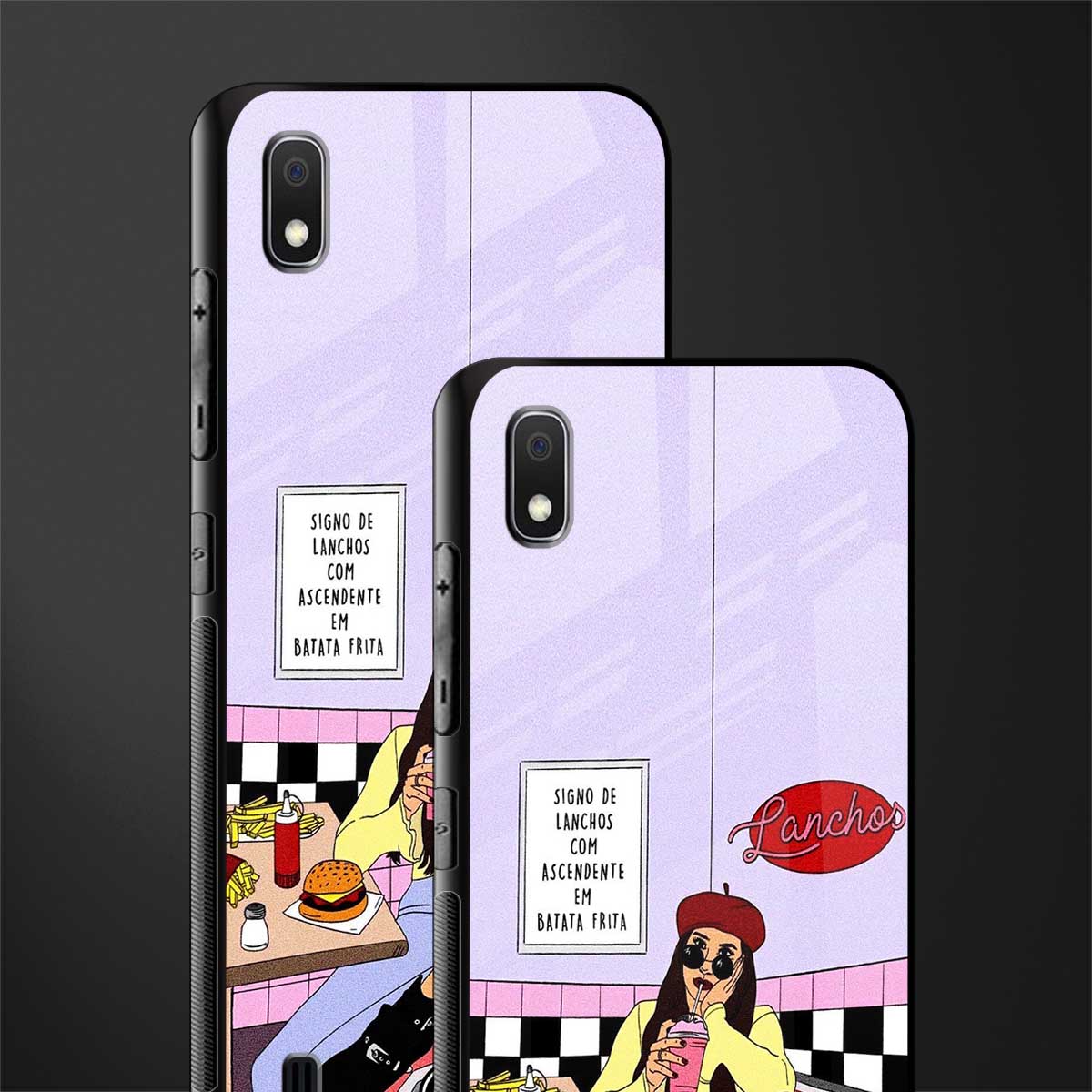 foodie diner glass case for samsung galaxy a10 image-2