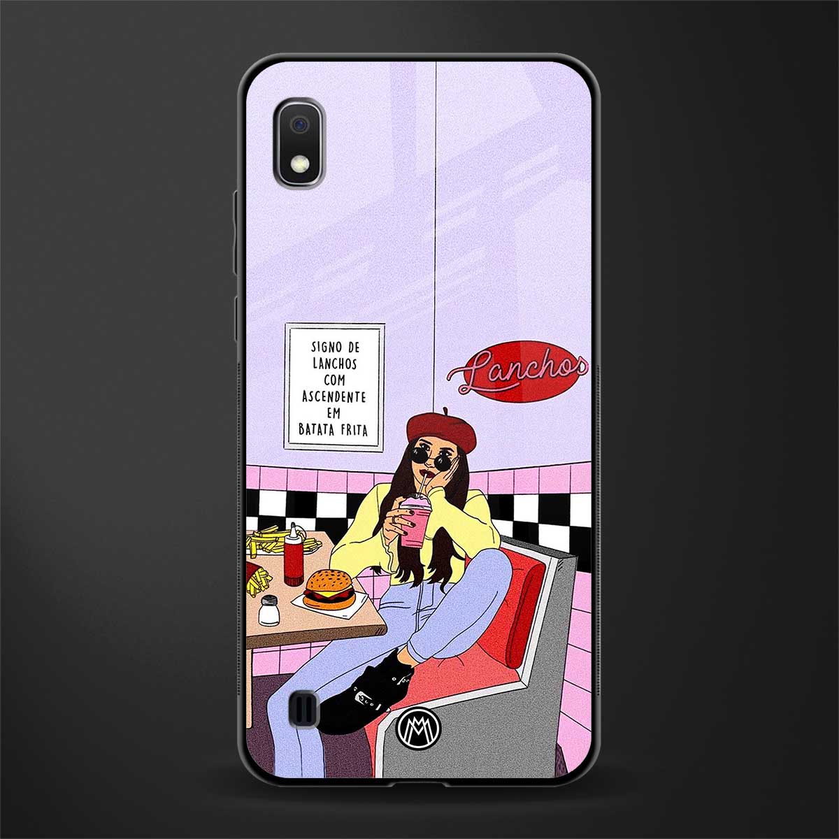 foodie diner glass case for samsung galaxy a10 image