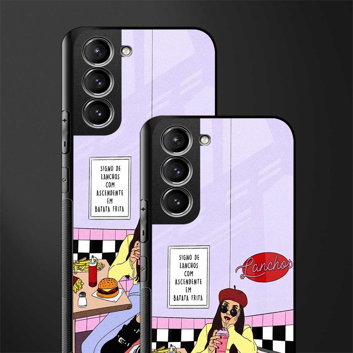 foodie diner glass case for samsung galaxy s21 plus image-2