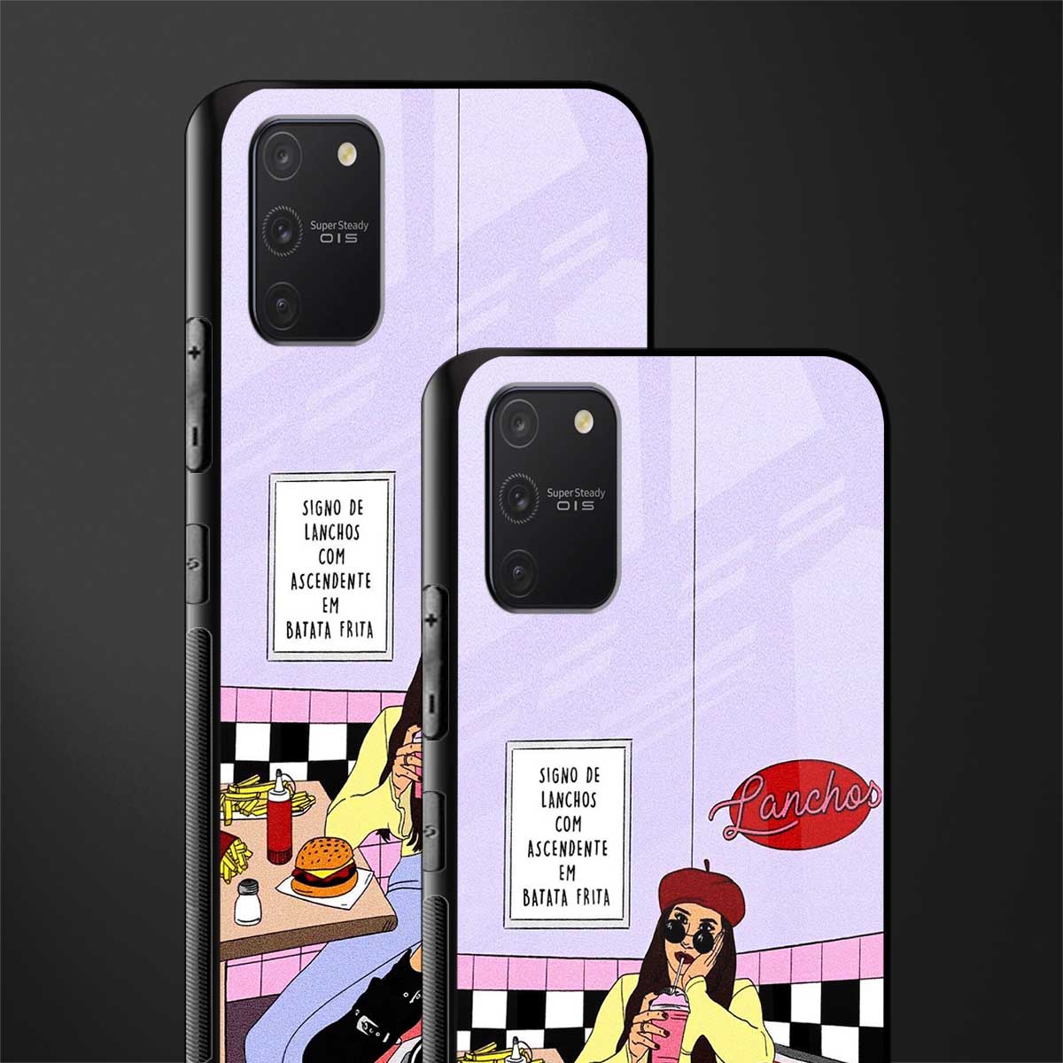 foodie diner glass case for samsung galaxy s10 lite image-2