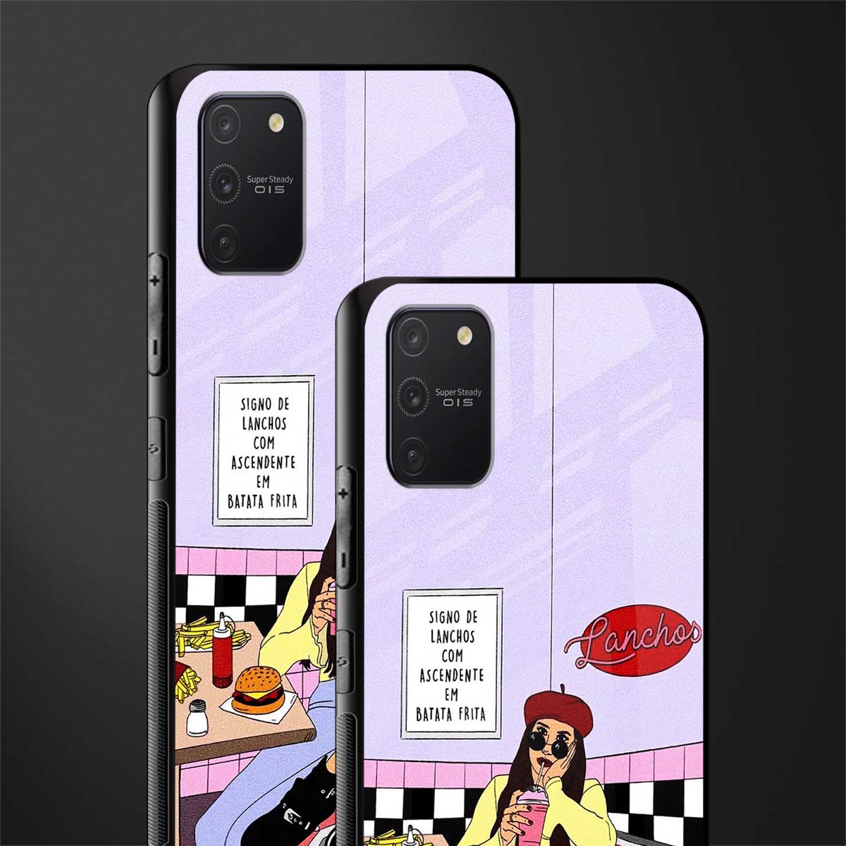 foodie diner glass case for samsung galaxy a91 image-2