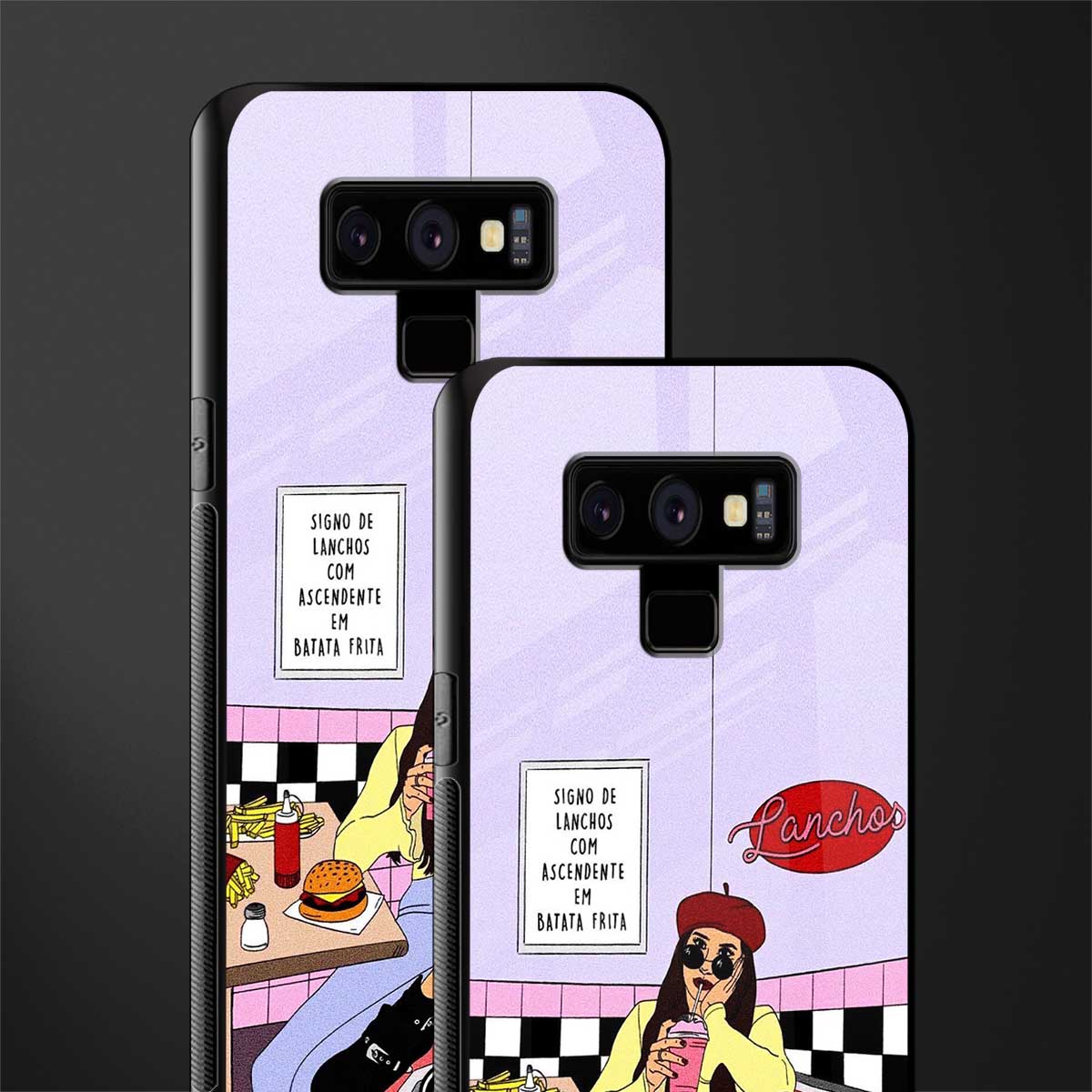 foodie diner glass case for samsung galaxy note 9 image-2